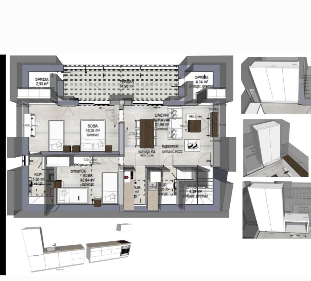 Villa Aquamarine Apartments Novaglia Esterno foto